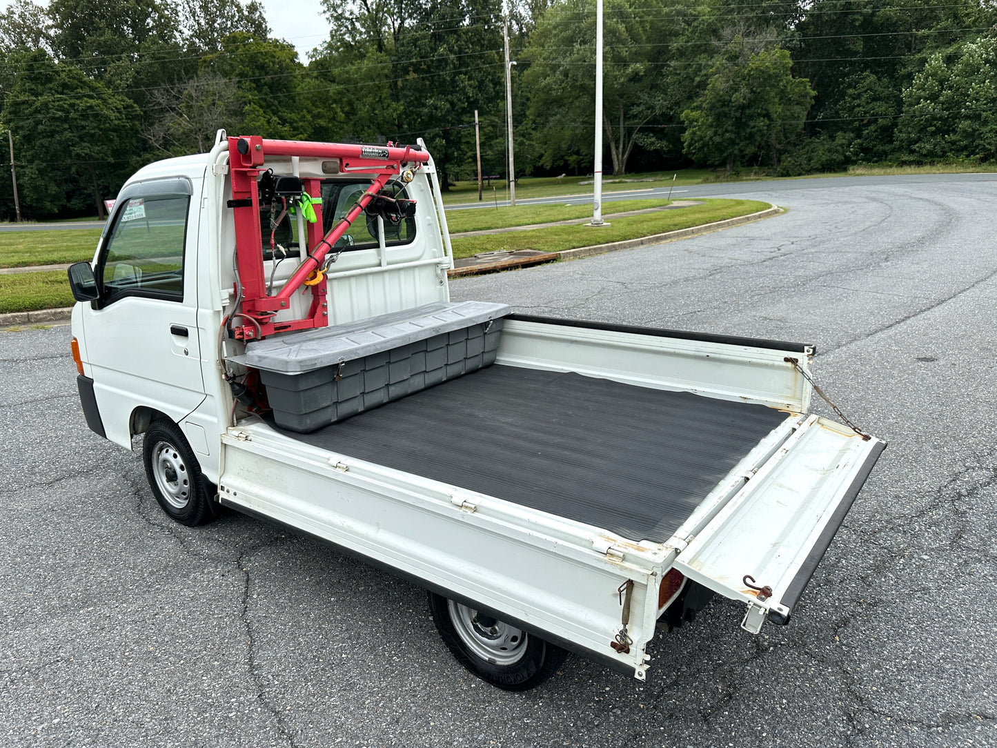 1999 SUBARU SAMBAR SUPER CHARGER TC WITH RARE CRANE - 4WD - A/C - AUTOMATIC — LOT#643