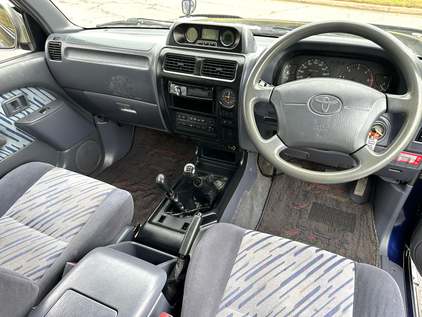 1996 TOYOTA LAND CRUISER PRADO TX 4WD - INTERCOOLED TURBO DIESEL & 5-SPEED MANUAL TRANSMISSION — LOT#535