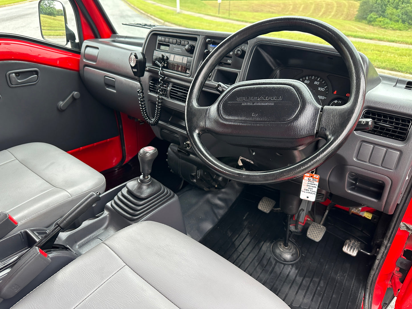 2000 SUBARU SAMBAR FIRE TRUCK 4WD - 7,224 MILES - FUEL INJECTED — LOT#636
