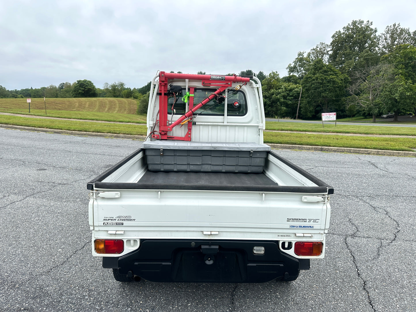 1999 SUBARU SAMBAR SUPER CHARGER TC WITH RARE CRANE - 4WD - A/C - AUTOMATIC — LOT#643
