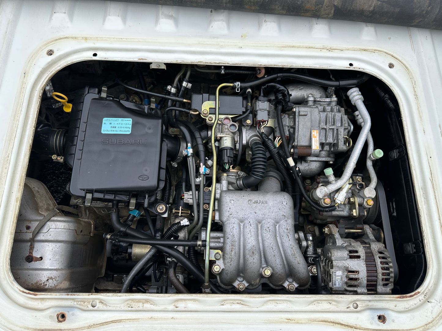 1999 SUBARU SAMBAR SUPER CHARGER TC WITH RARE CRANE - 4WD - A/C - AUTOMATIC — LOT#643