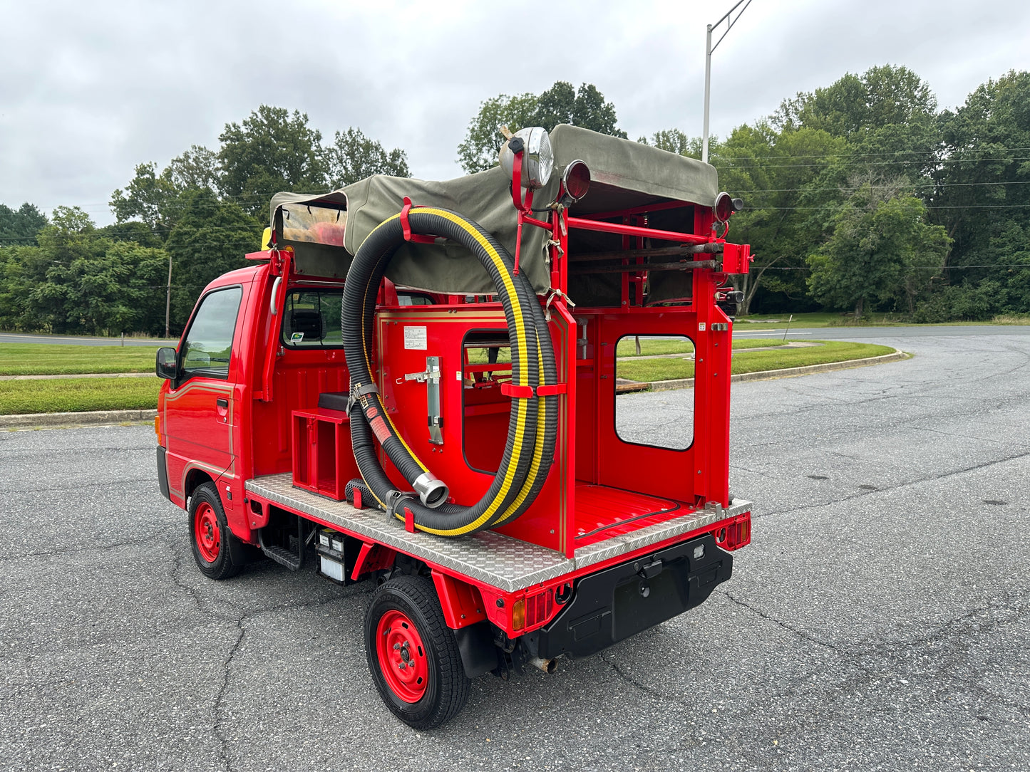 2000 SUBARU SAMBAR FIRE TRUCK 4WD - 7,224 MILES - FUEL INJECTED — LOT#636