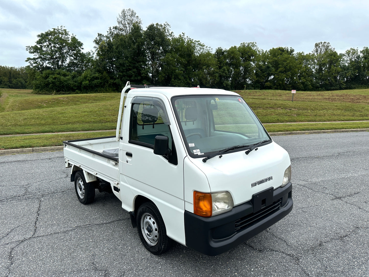 1999 SUBARU SAMBAR SUPER CHARGER TC WITH RARE CRANE - 4WD - A/C - AUTOMATIC — LOT#643