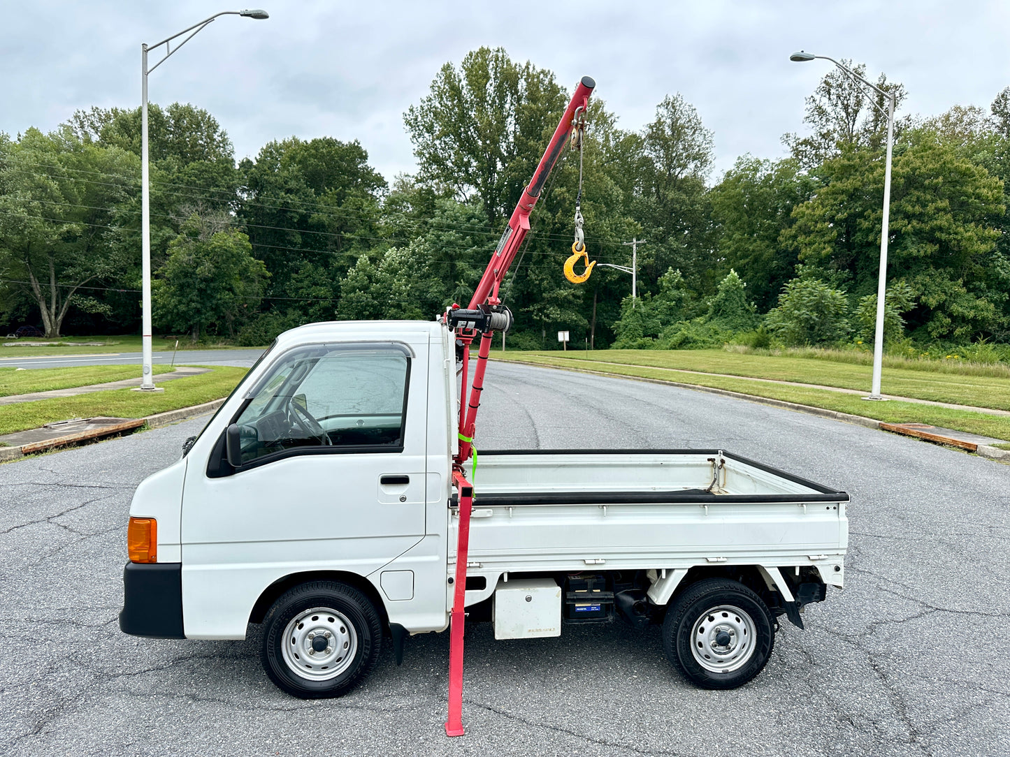 1999 SUBARU SAMBAR SUPER CHARGER TC WITH RARE CRANE - 4WD - A/C - AUTOMATIC — LOT#643