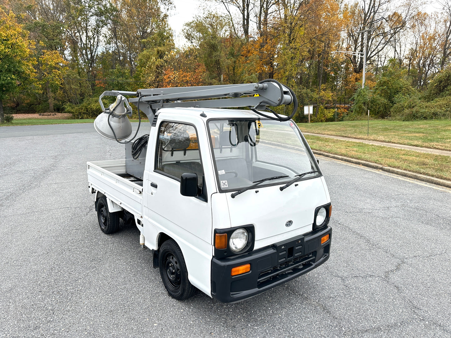 1991 SUBARU SAMBAR LIGHT-TOWER TRUCK V-KS3