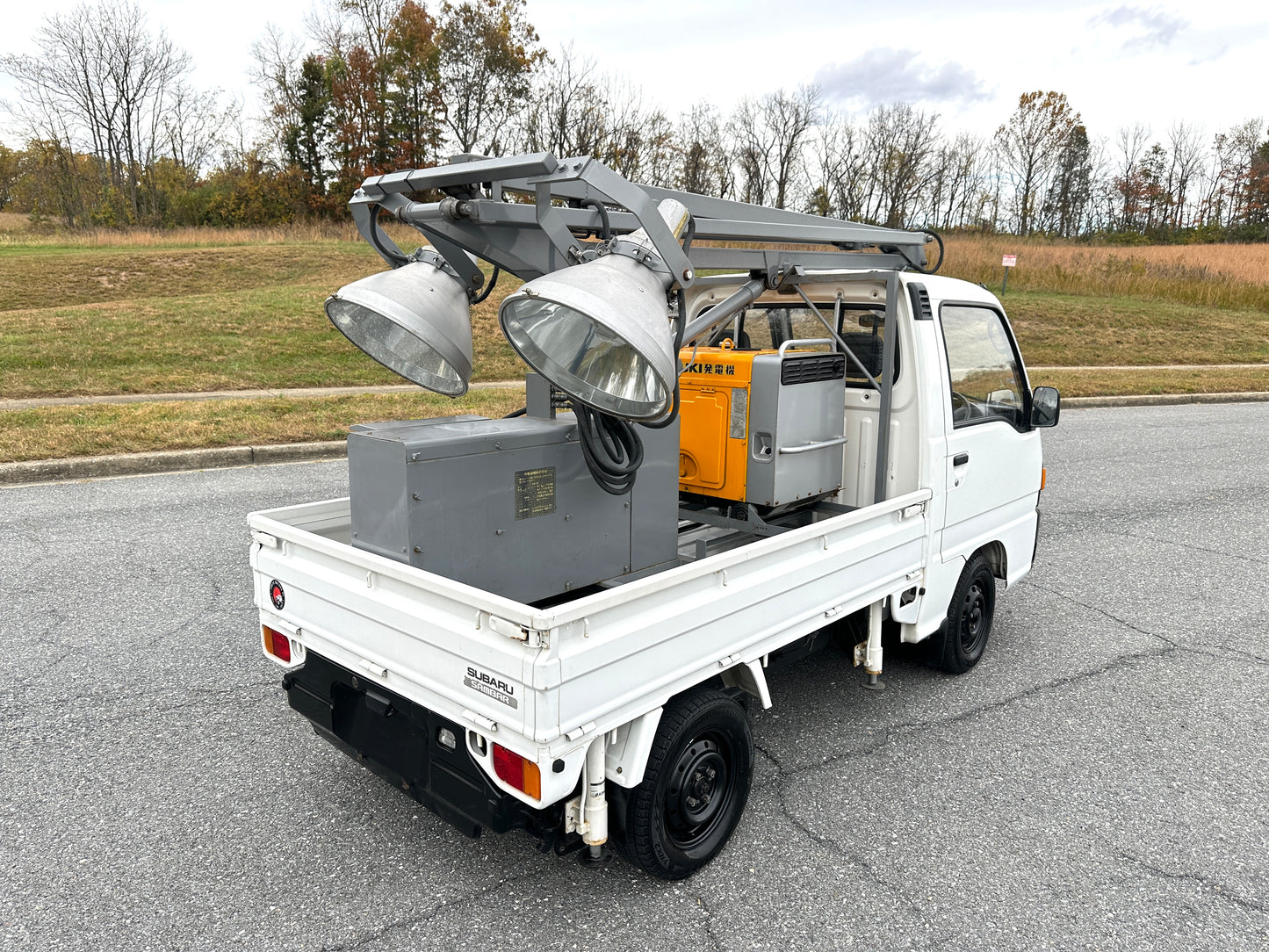 1991 SUBARU SAMBAR LIGHT-TOWER TRUCK V-KS3