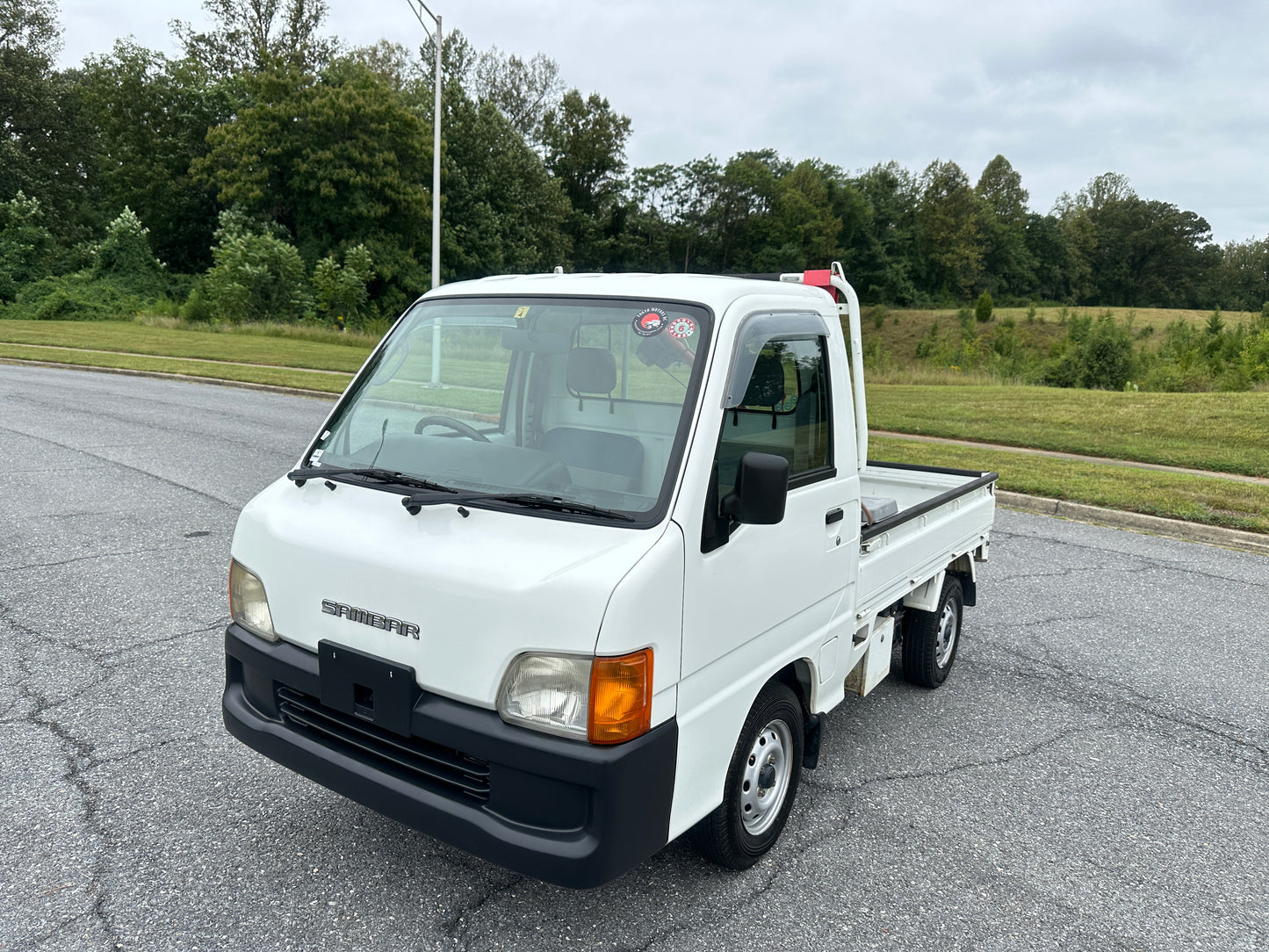 1999 SUBARU SAMBAR SUPER CHARGER TC WITH RARE CRANE - 4WD - A/C - AUTOMATIC — LOT#643