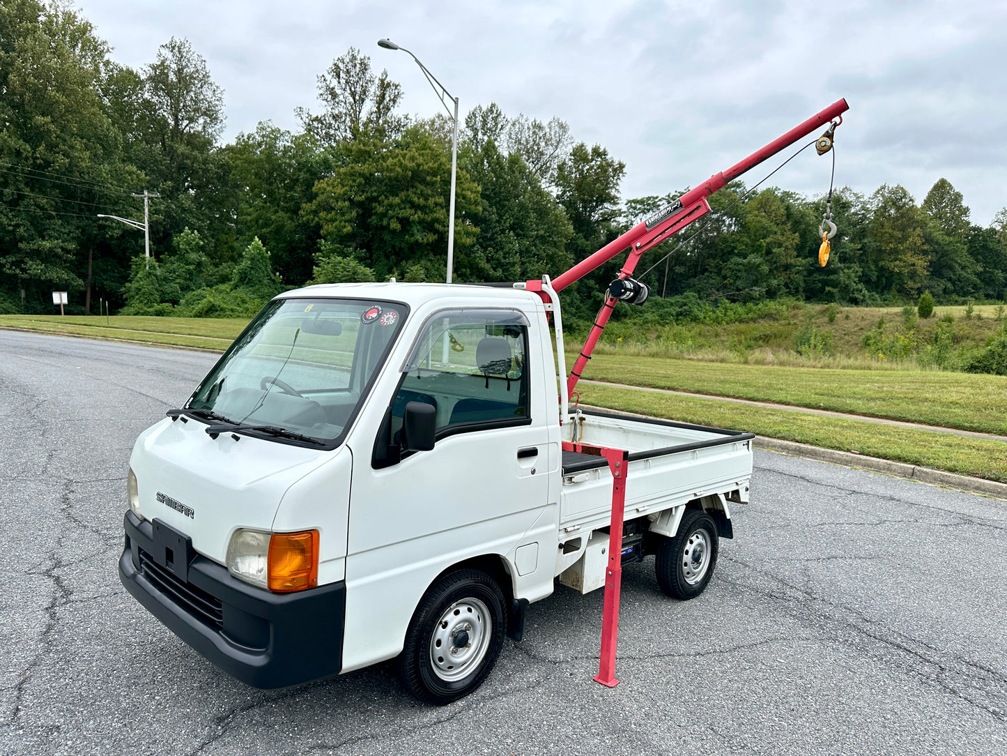 1999 SUBARU SAMBAR SUPER CHARGER TC WITH RARE CRANE - 4WD - A/C - AUTOMATIC — LOT#643