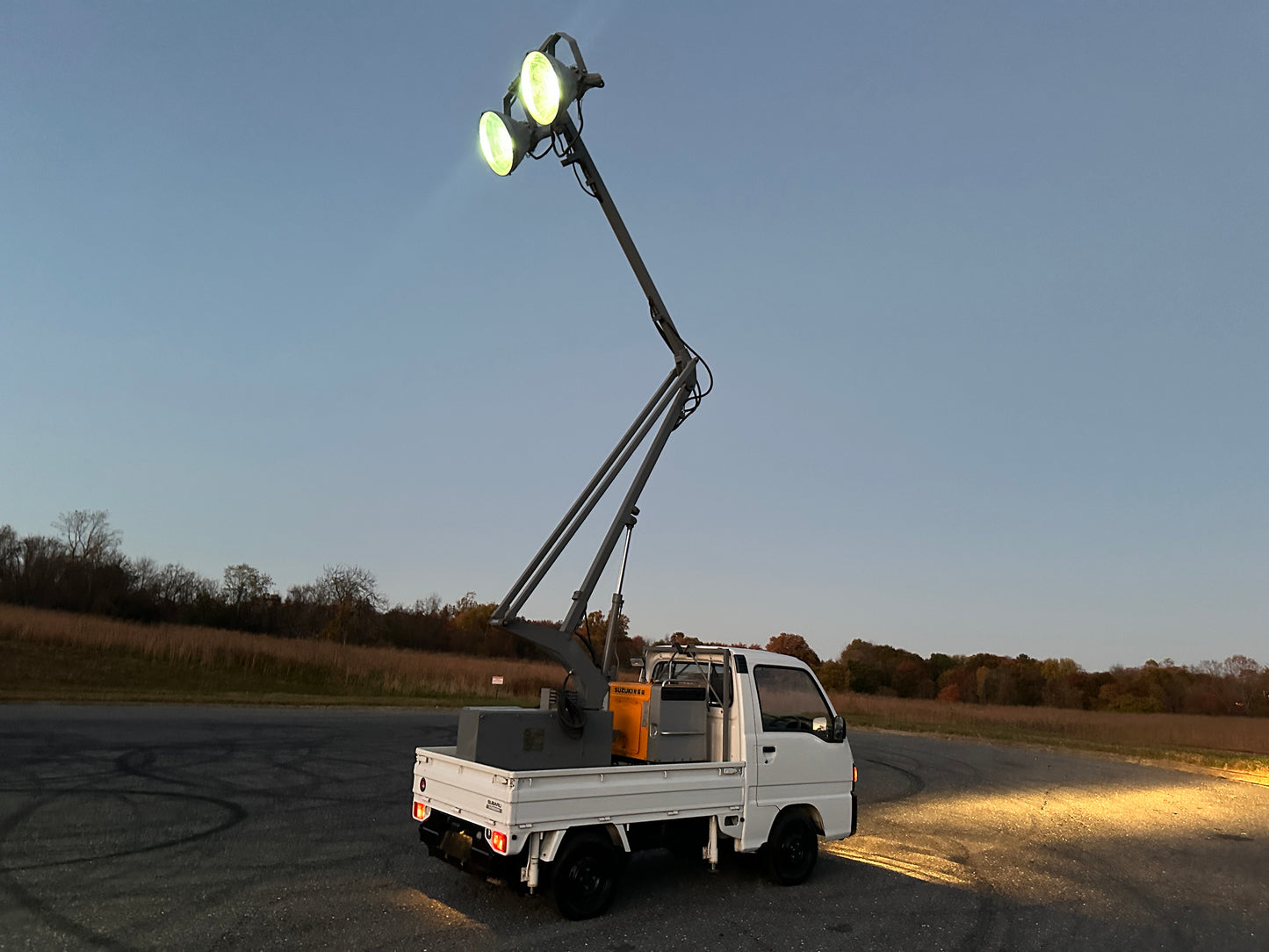 1991 SUBARU SAMBAR LIGHT-TOWER TRUCK V-KS3