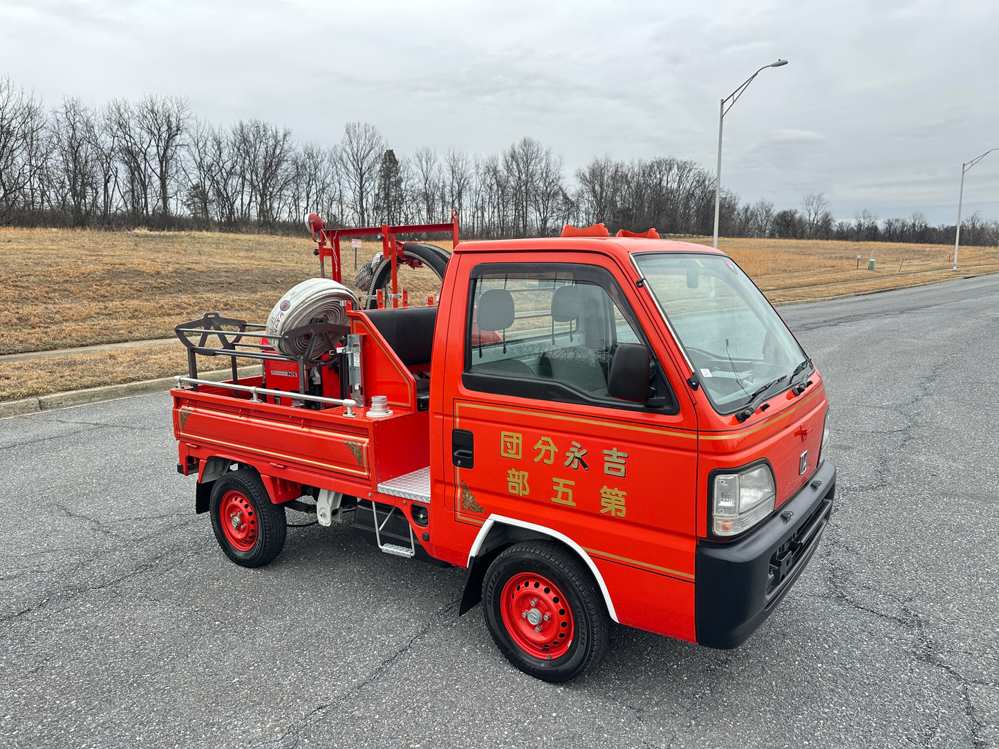 1997 HONDA ACTY SDX FIRE TRUCK - 4WD - FULLY EQUIPPED - 2,577 Miles — LOT#842