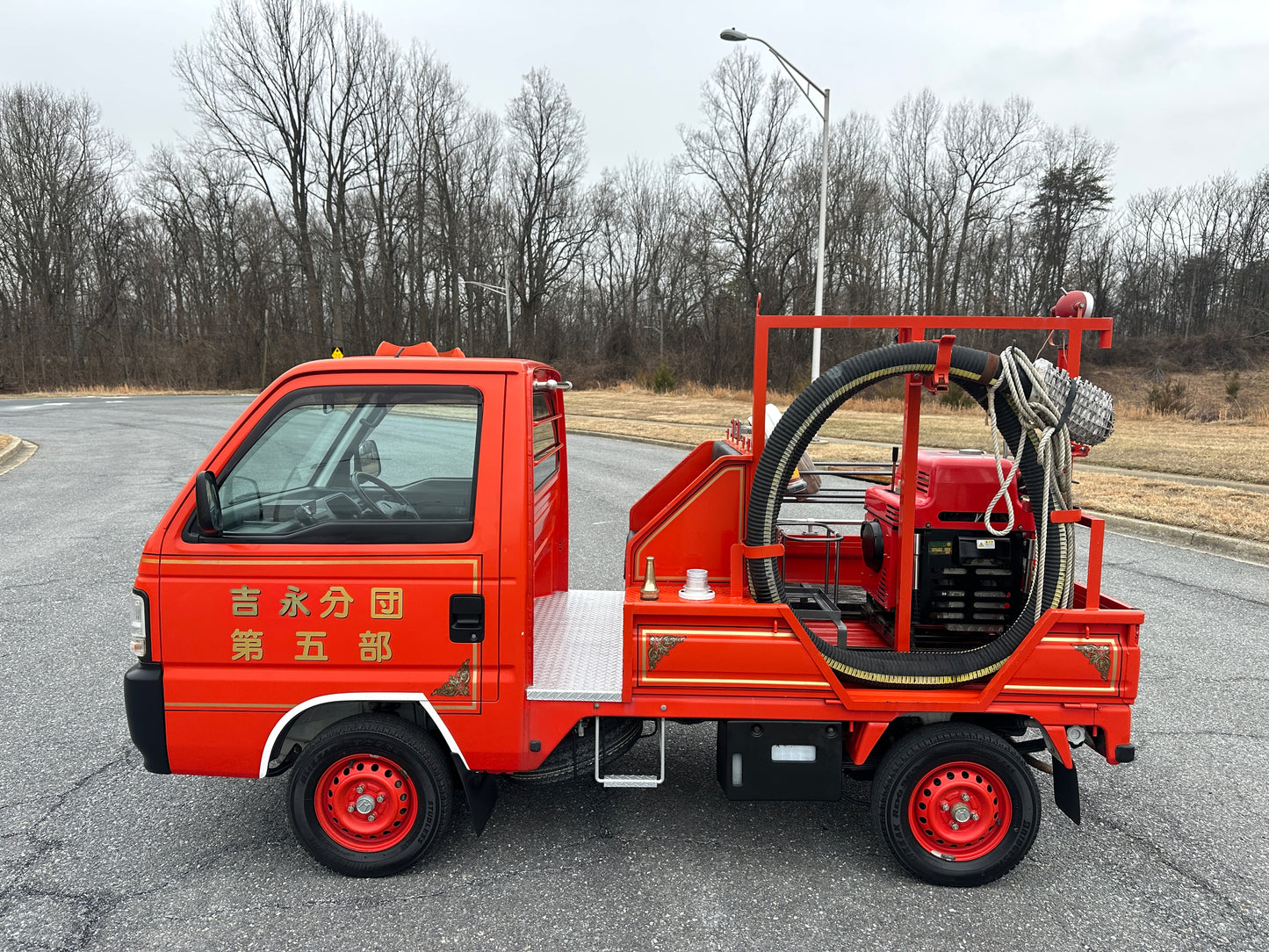 1997 HONDA ACTY SDX FIRE TRUCK - 4WD - FULLY EQUIPPED - 2,577 Miles — LOT#842