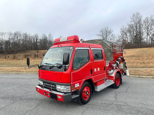 1999 MITSUBISHI CANTER FE53EB JAPANESE FIRE TRUCK - DIESEL - 13k Miles — LOT#723