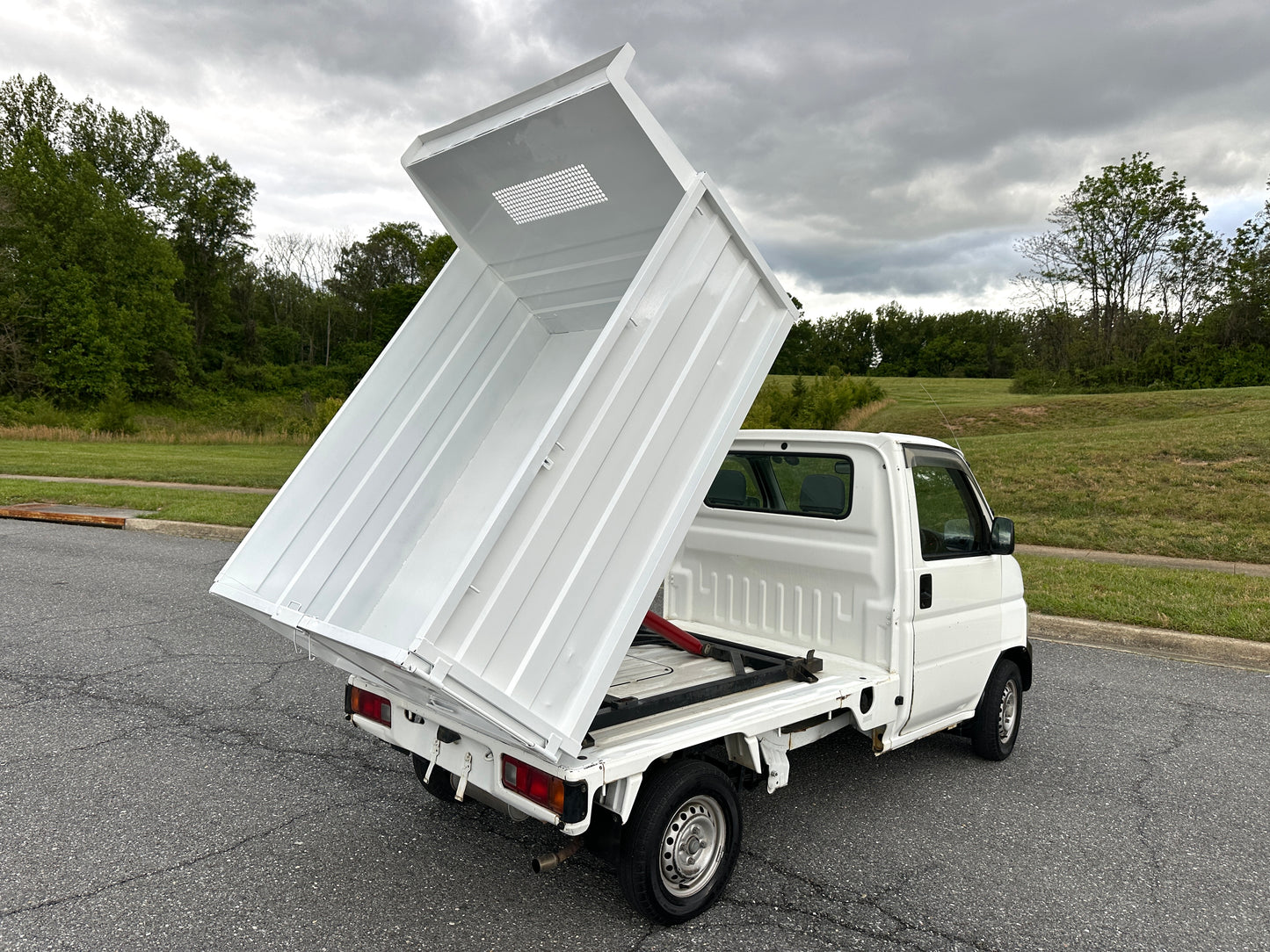 1999 HONDA ACTY SDX HIGH SIDE DUMP 4WD —— 28,957 MILES - FUEL INJECTION - A/C - AIRBAG - POWER STEERING — LOT#837