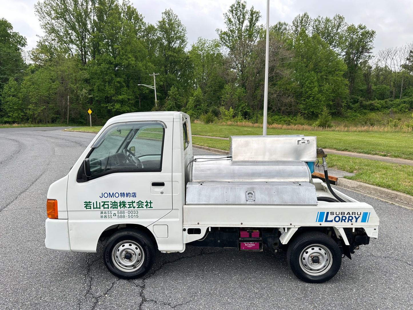 2000 SUBARU SAMBAR LORRY FUEL TANKER 4WD - A/C - FUEL INJECTION - AIRBAG - POWER STEERING — LOT#845
