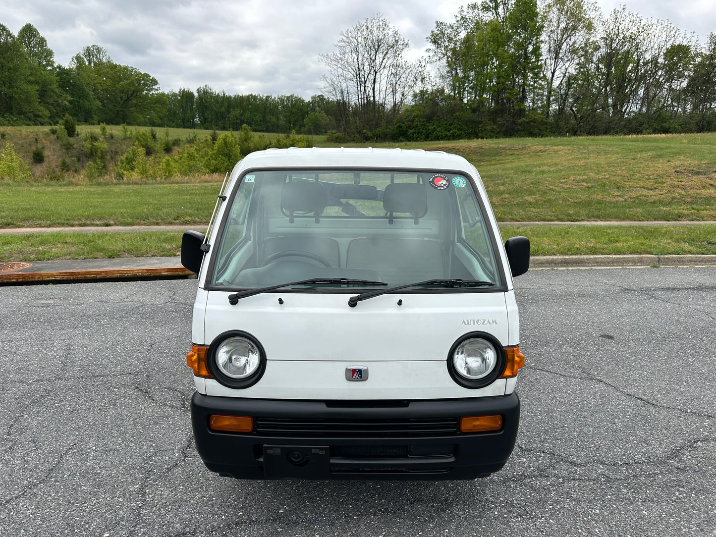 1996 MAZDA AUTOZAM SCRUM - HYDRAULIC CRANE - 28k Miles — LOT#762