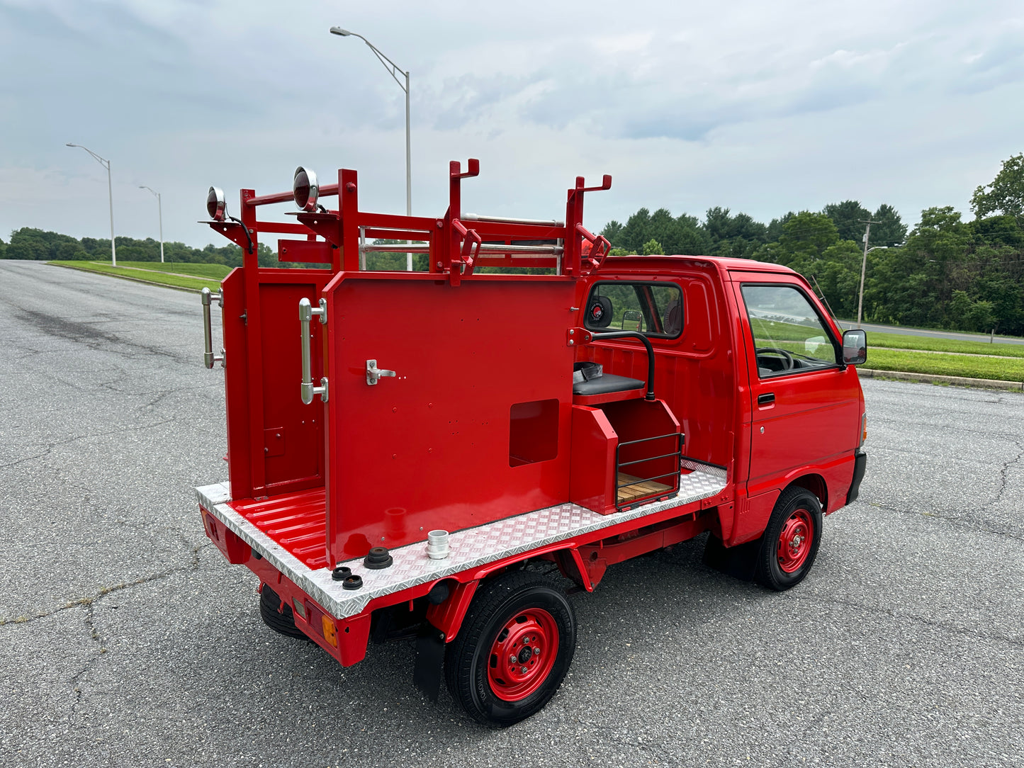 1993 DAIHATSU HIJET FIRE TRUCK 4WD V-S83P — LOT#733