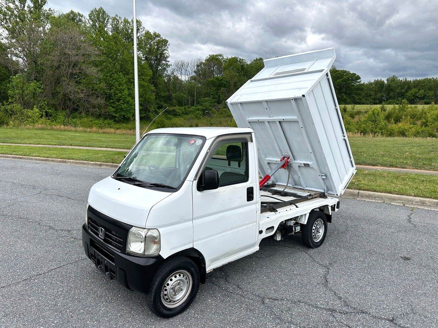 1999 HONDA ACTY SDX HIGH SIDE DUMP 4WD —— 28,957 MILES - FUEL INJECTION - A/C - AIRBAG - POWER STEERING — LOT#837