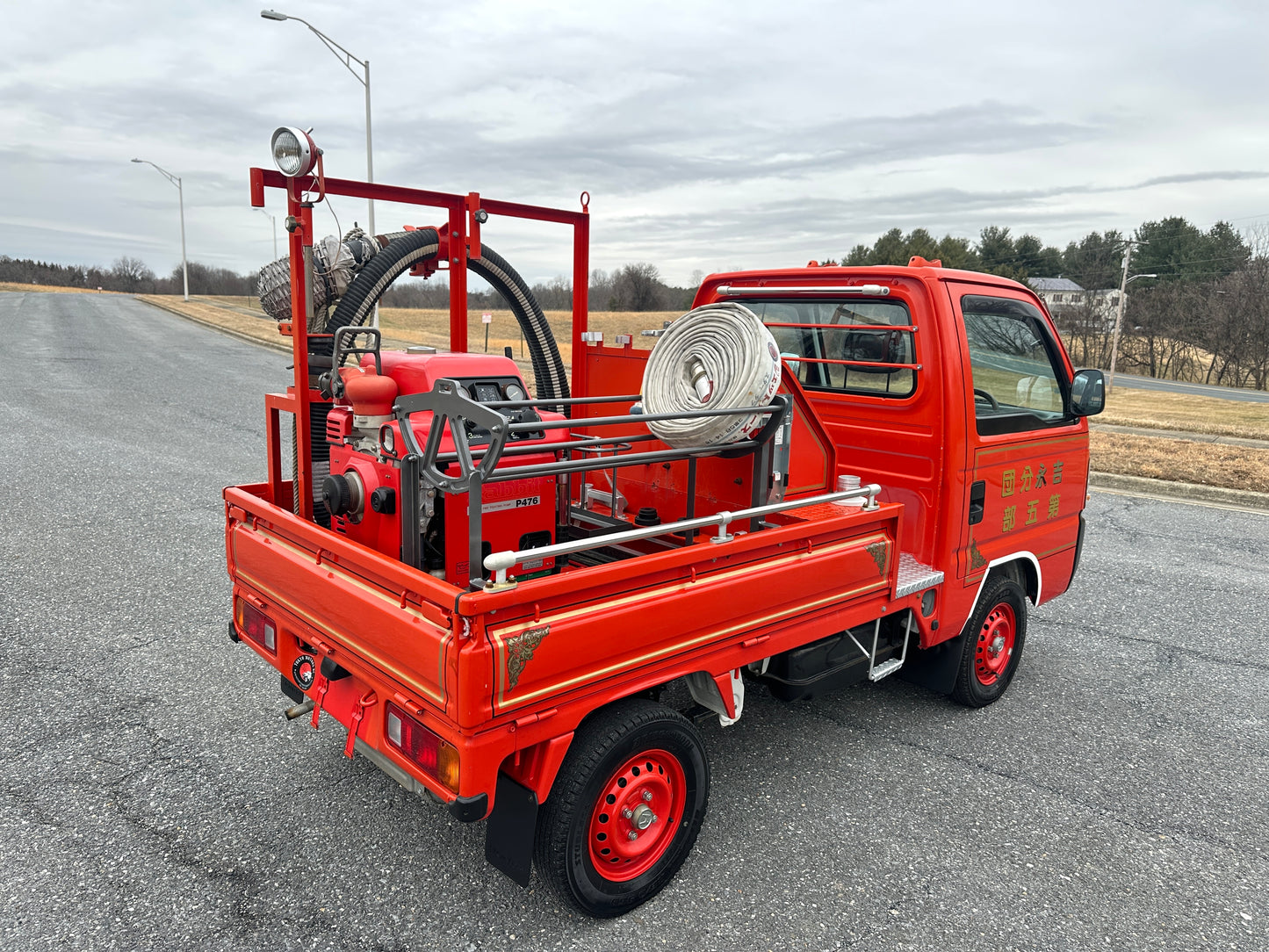 1997 HONDA ACTY SDX FIRE TRUCK - 4WD - FULLY EQUIPPED - 2,577 Miles — LOT#842