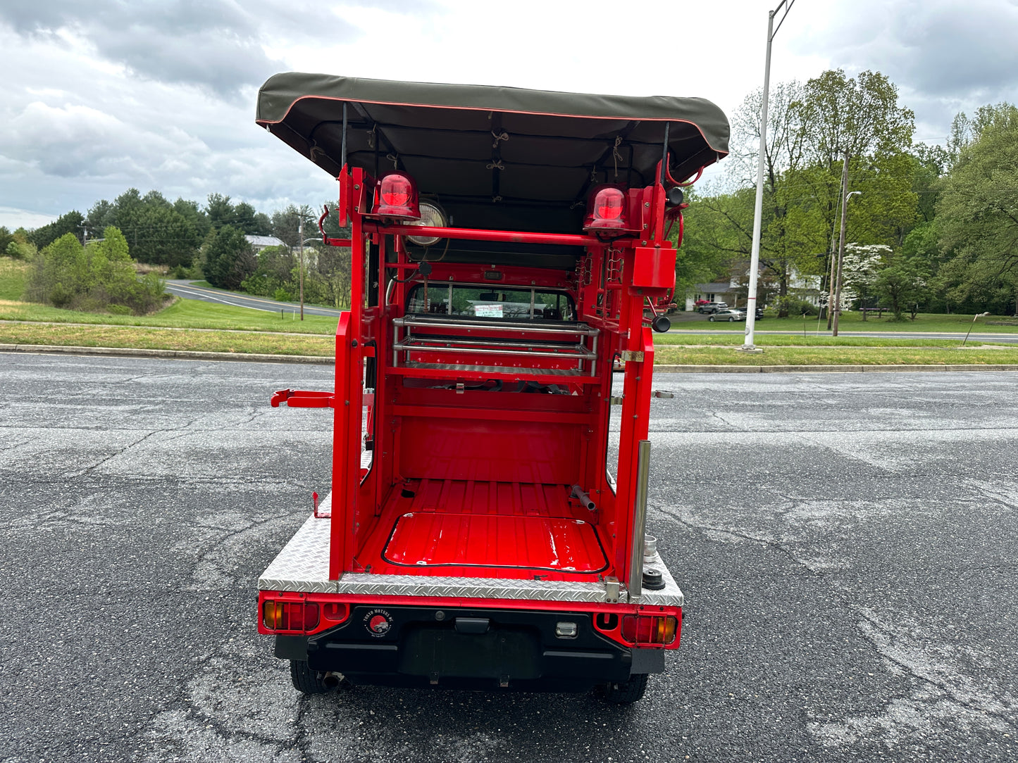 1998 SUBARU SAMBAR FIRE TRUCK 4WD V-KS4 - 10,525 MILES - WORKING SIREN, EMERGENCY LIGHTS & PA SYSTEM — LOT#884