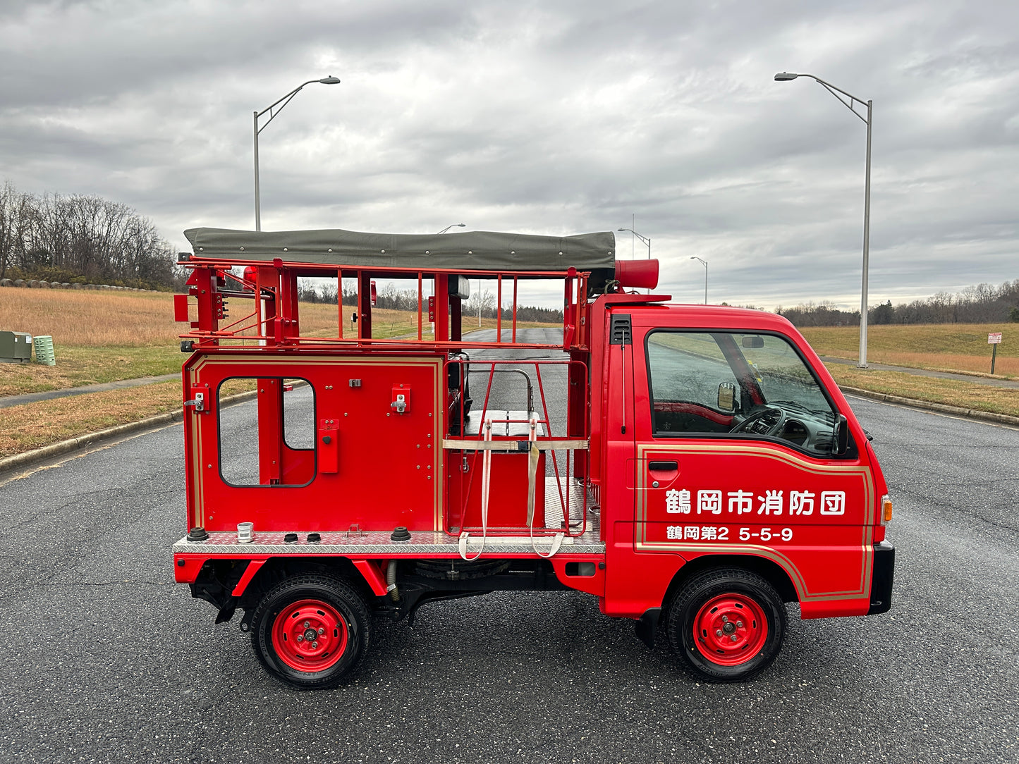 1995 SUBARU SAMBAR FIRE TRUCK 4WD - 3,278 MILES — LOT#717