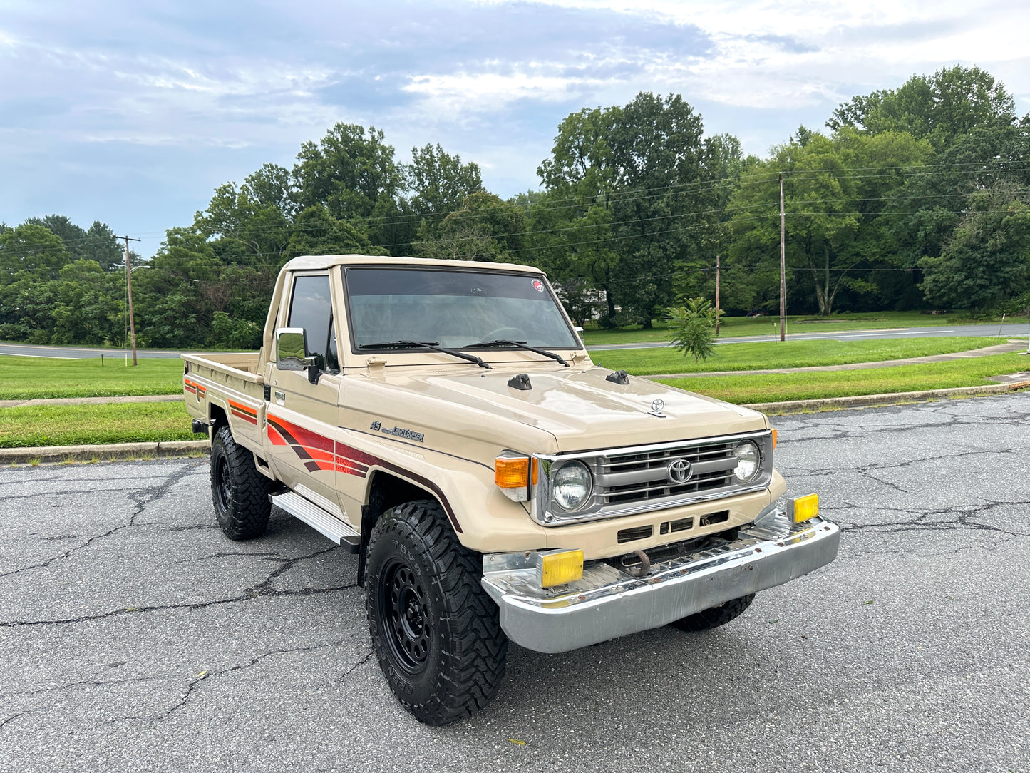 1999 TOYOTA LAND CRUISER FZJ75 PICKUP 4WD - GCC SPEC - LEFT HAND DRIVE - 5 SPEED MANUAL — LOT#857