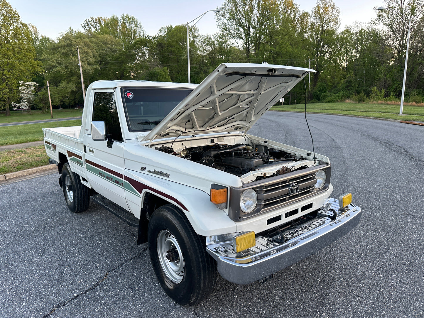 1999 TOYOTA LAND CRUISER FZJ75 PICKUP 4WD - GCC SPEC - LEFT HAND DRIVE - 5 SPEED MANUAL — LOT#854