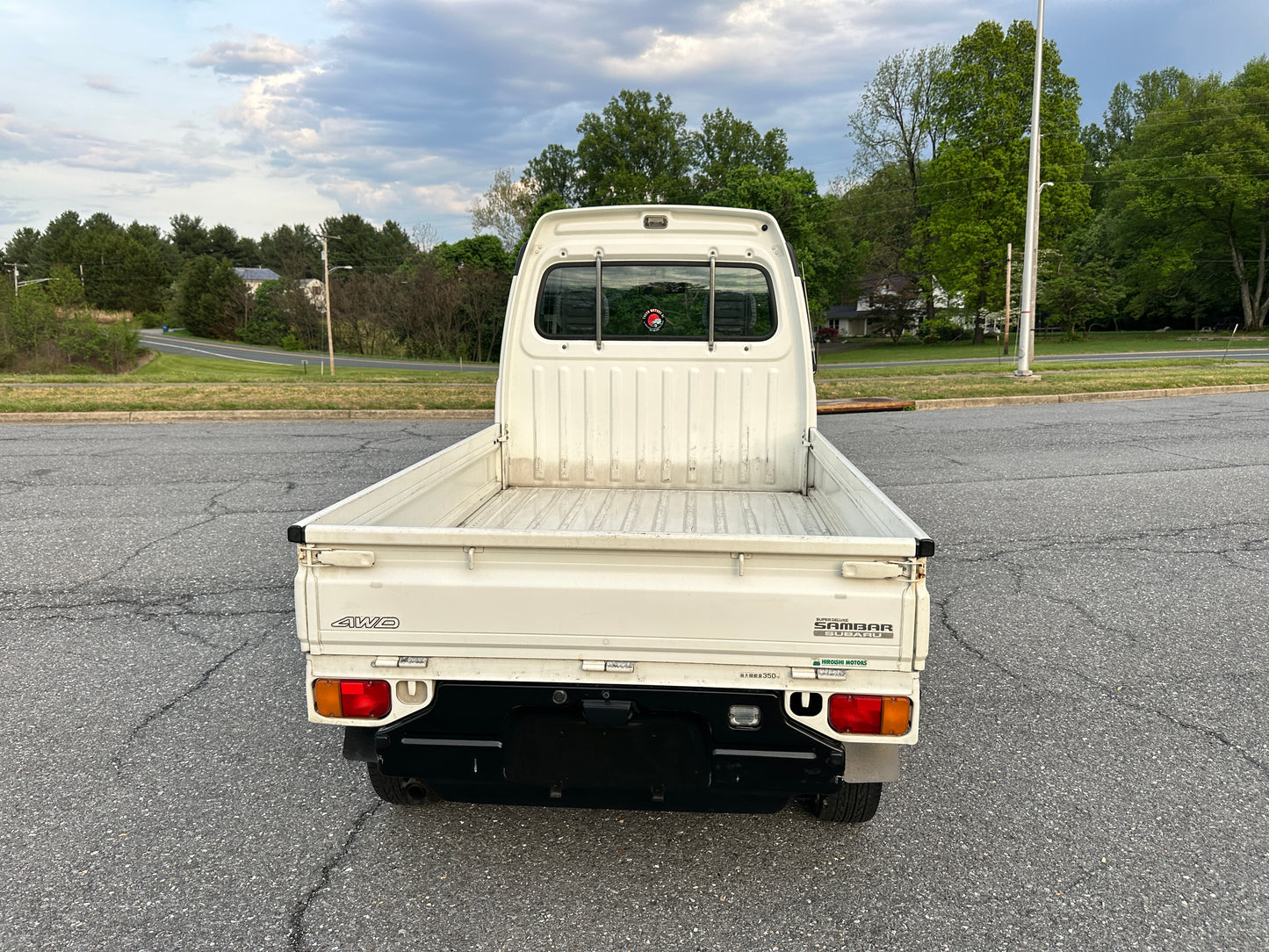 1998 SUBARU SAMBAR SUPER DELUXE - HIGH ROOF - 4WD - 5 SPEED - LOT#865