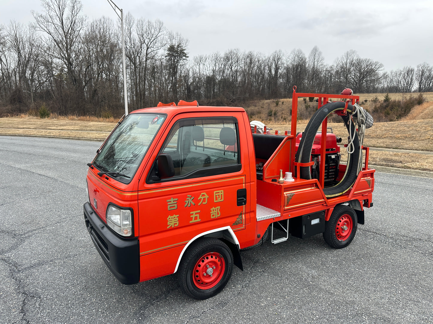 1997 HONDA ACTY SDX FIRE TRUCK - 4WD - FULLY EQUIPPED - 2,577 Miles — LOT#842