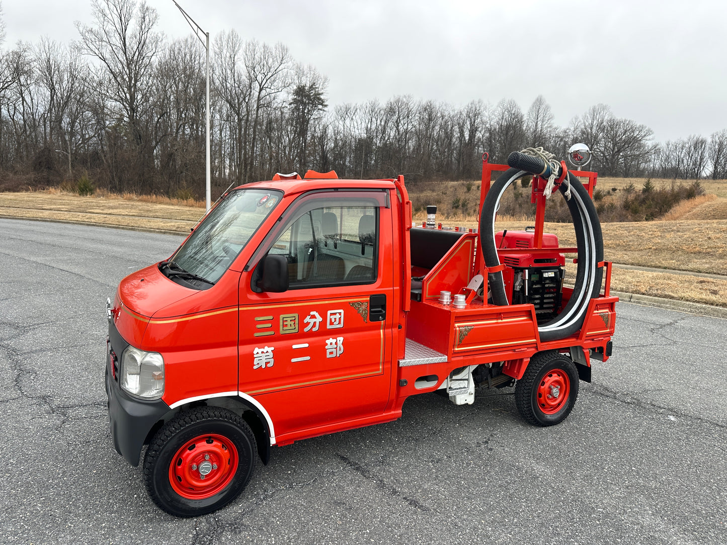 1999 HONDA ACTY SDX  FIRE TRUCK - 4WD - FULLY EQUIPPED - 9,716 Miles — LOT#836