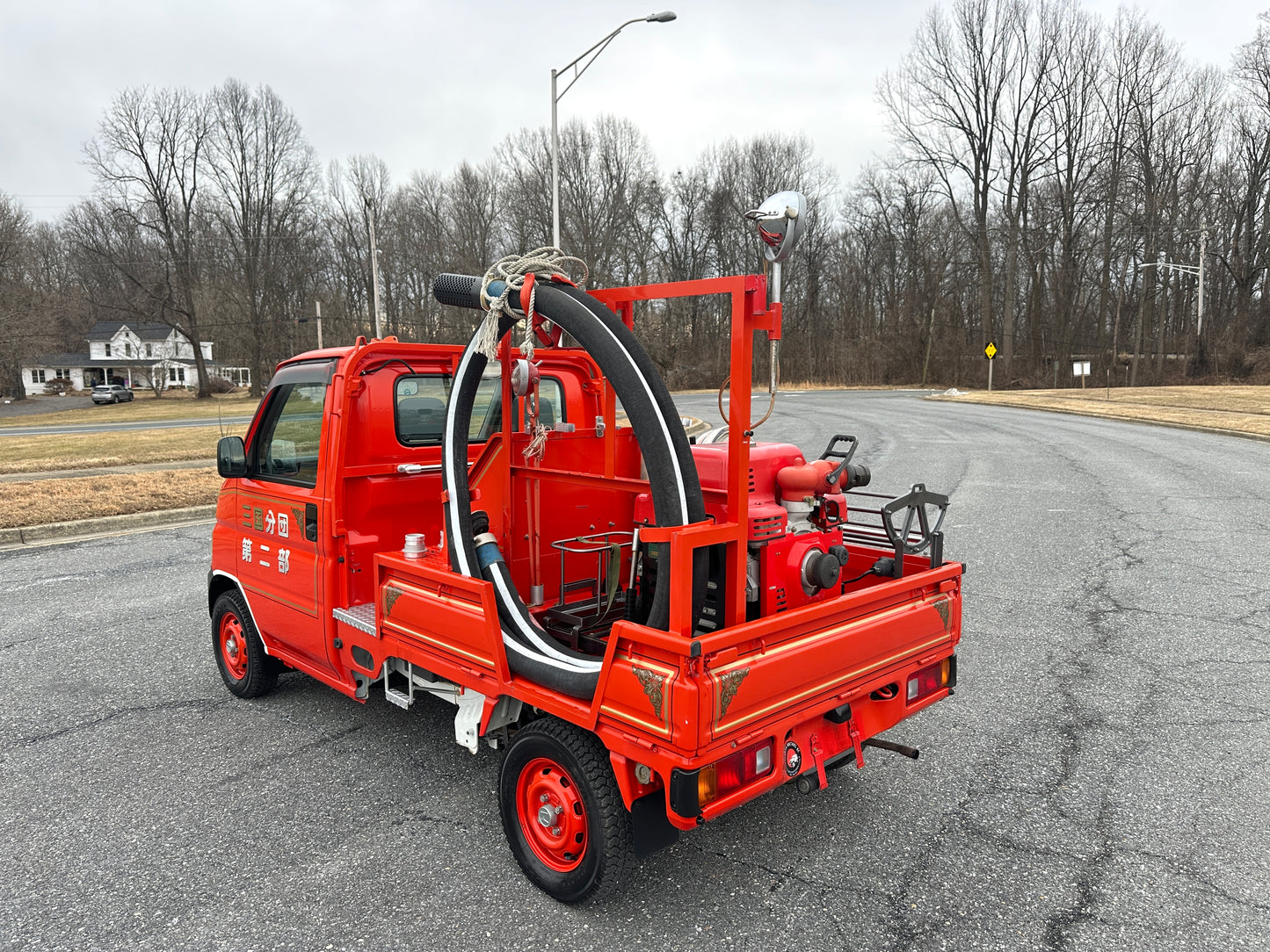 1999 HONDA ACTY SDX  FIRE TRUCK - 4WD - FULLY EQUIPPED - 9,716 Miles — LOT#836