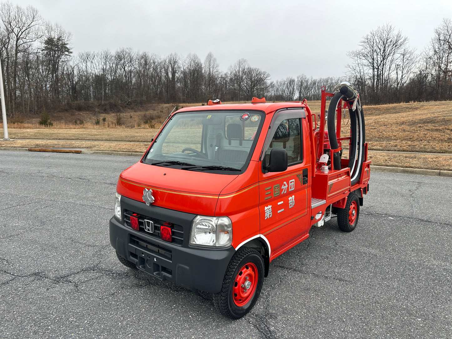 1999 HONDA ACTY SDX  FIRE TRUCK - 4WD - FULLY EQUIPPED - 9,716 Miles — LOT#836