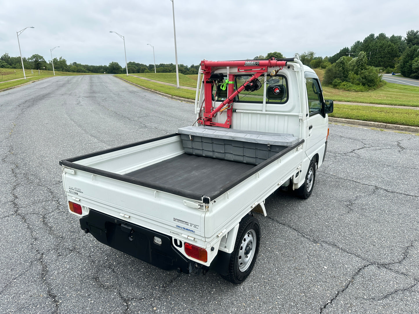 1999 SUBARU SAMBAR SUPER CHARGER TC WITH RARE CRANE - 4WD - A/C - AUTOMATIC — LOT#643