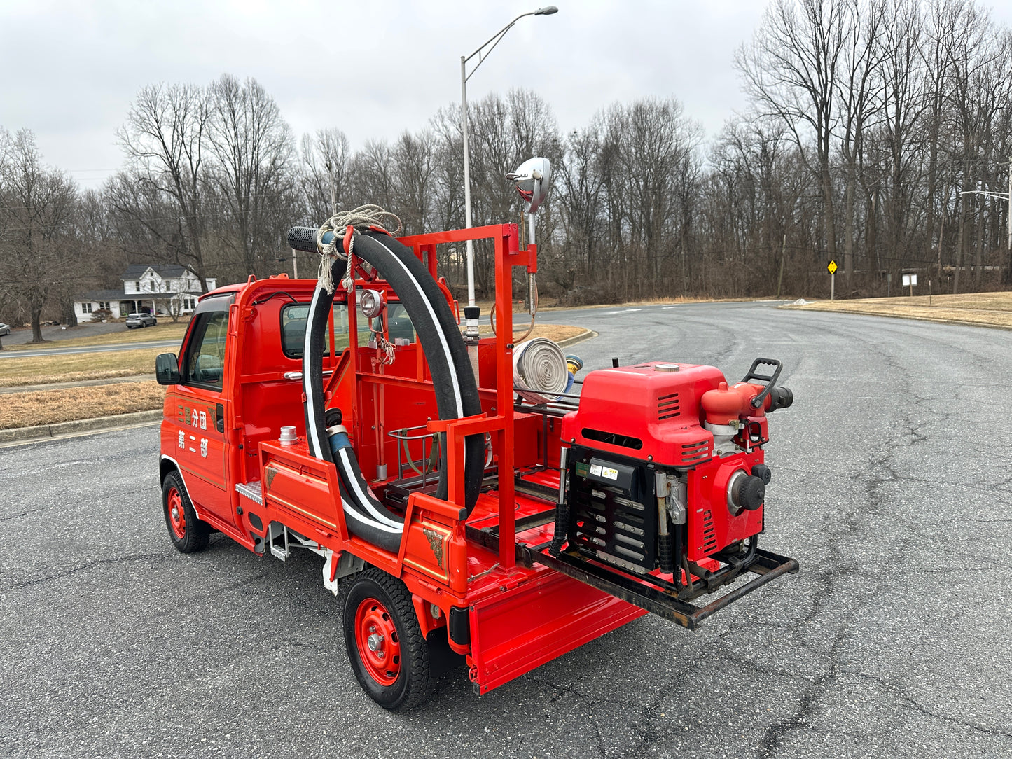 1999 HONDA ACTY SDX  FIRE TRUCK - 4WD - FULLY EQUIPPED - 9,716 Miles — LOT#836