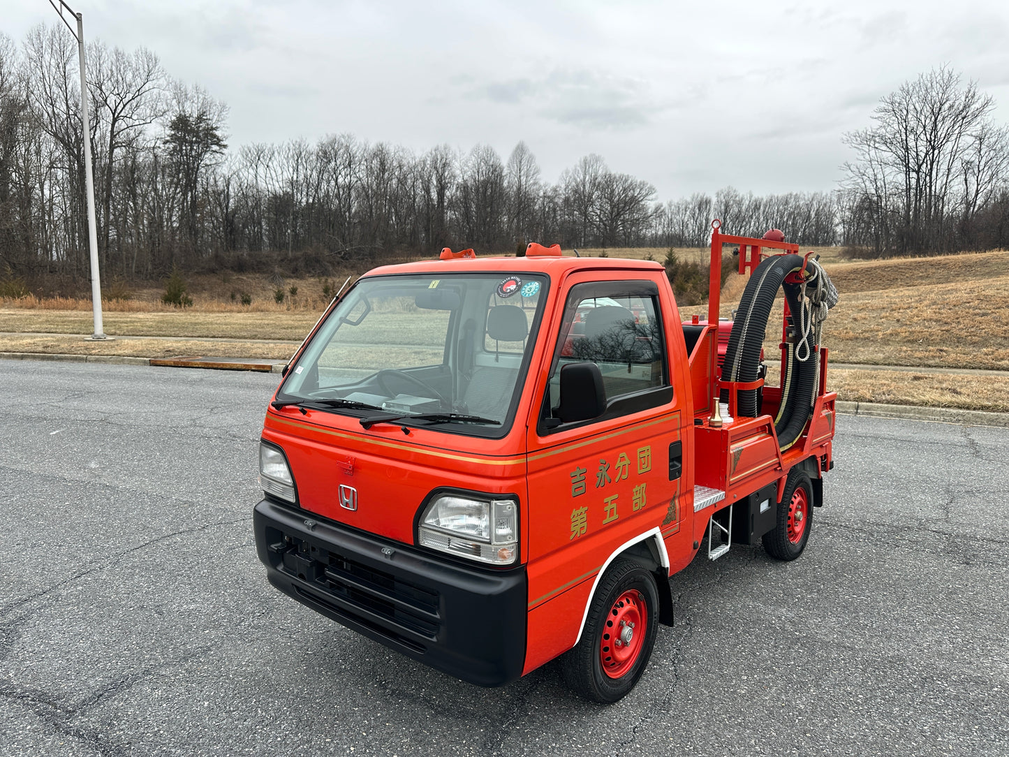 1997 HONDA ACTY SDX FIRE TRUCK - 4WD - FULLY EQUIPPED - 2,577 Miles — LOT#842