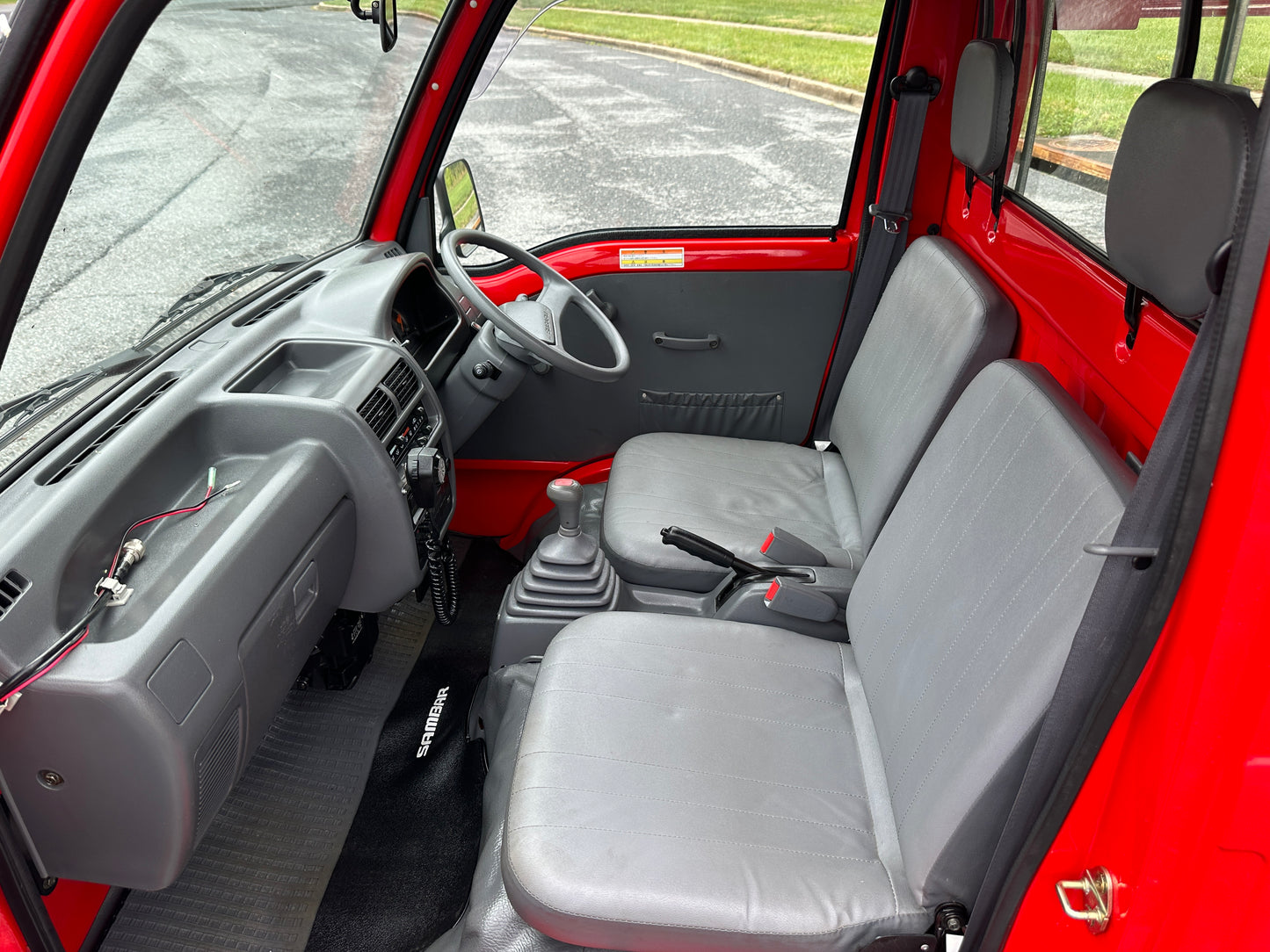 1998 SUBARU SAMBAR FIRE TRUCK 4WD V-KS4 - 10,525 MILES - WORKING SIREN, EMERGENCY LIGHTS & PA SYSTEM — LOT#884