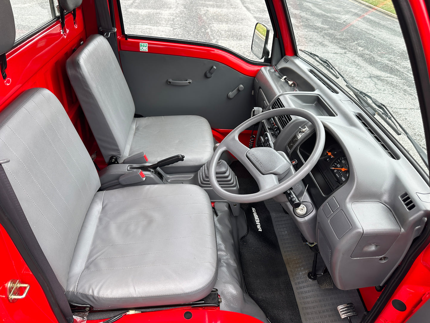 1998 SUBARU SAMBAR FIRE TRUCK 4WD V-KS4 - 10,525 MILES - WORKING SIREN, EMERGENCY LIGHTS & PA SYSTEM — LOT#884