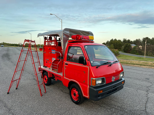 1992 DAIHATSU HIJET FIRE TRUCK 4WD V-S83P - 3,575 MILES - WORKING SIREN, EMERGENCY LIGHTS & PA SYSTEM — LOT#880