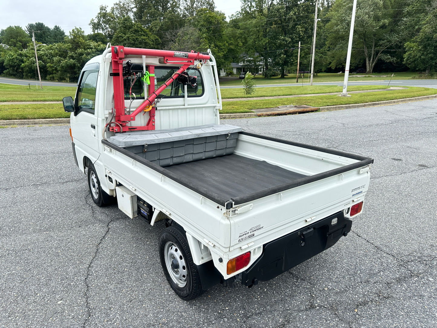 1999 SUBARU SAMBAR SUPER CHARGER TC WITH RARE CRANE - 4WD - A/C - AUTOMATIC — LOT#643