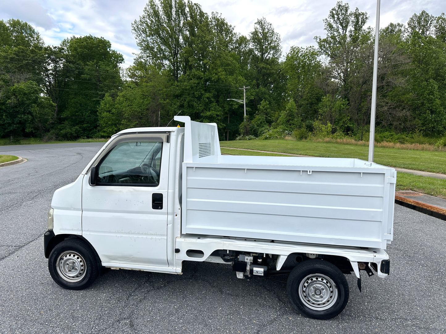 1999 HONDA ACTY SDX HIGH SIDE DUMP 4WD —— 28,957 MILES - FUEL INJECTION - A/C - AIRBAG - POWER STEERING — LOT#837