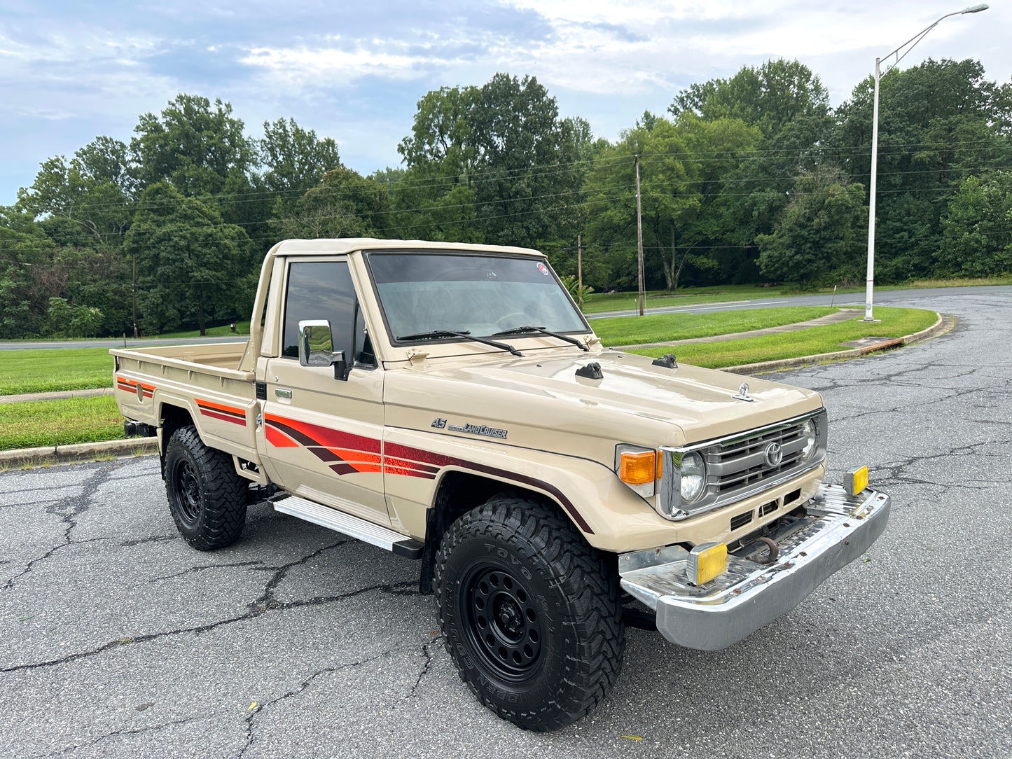 1999 TOYOTA LAND CRUISER FZJ75 PICKUP 4WD - GCC SPEC - LEFT HAND DRIVE - 5 SPEED MANUAL — LOT#857
