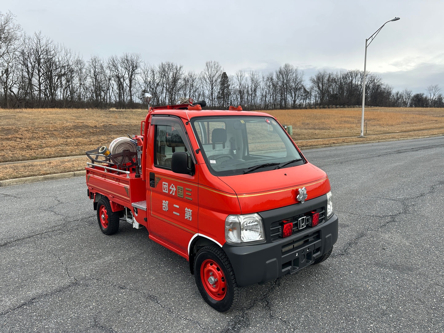 1999 HONDA ACTY SDX  FIRE TRUCK - 4WD - FULLY EQUIPPED - 9,716 Miles — LOT#836