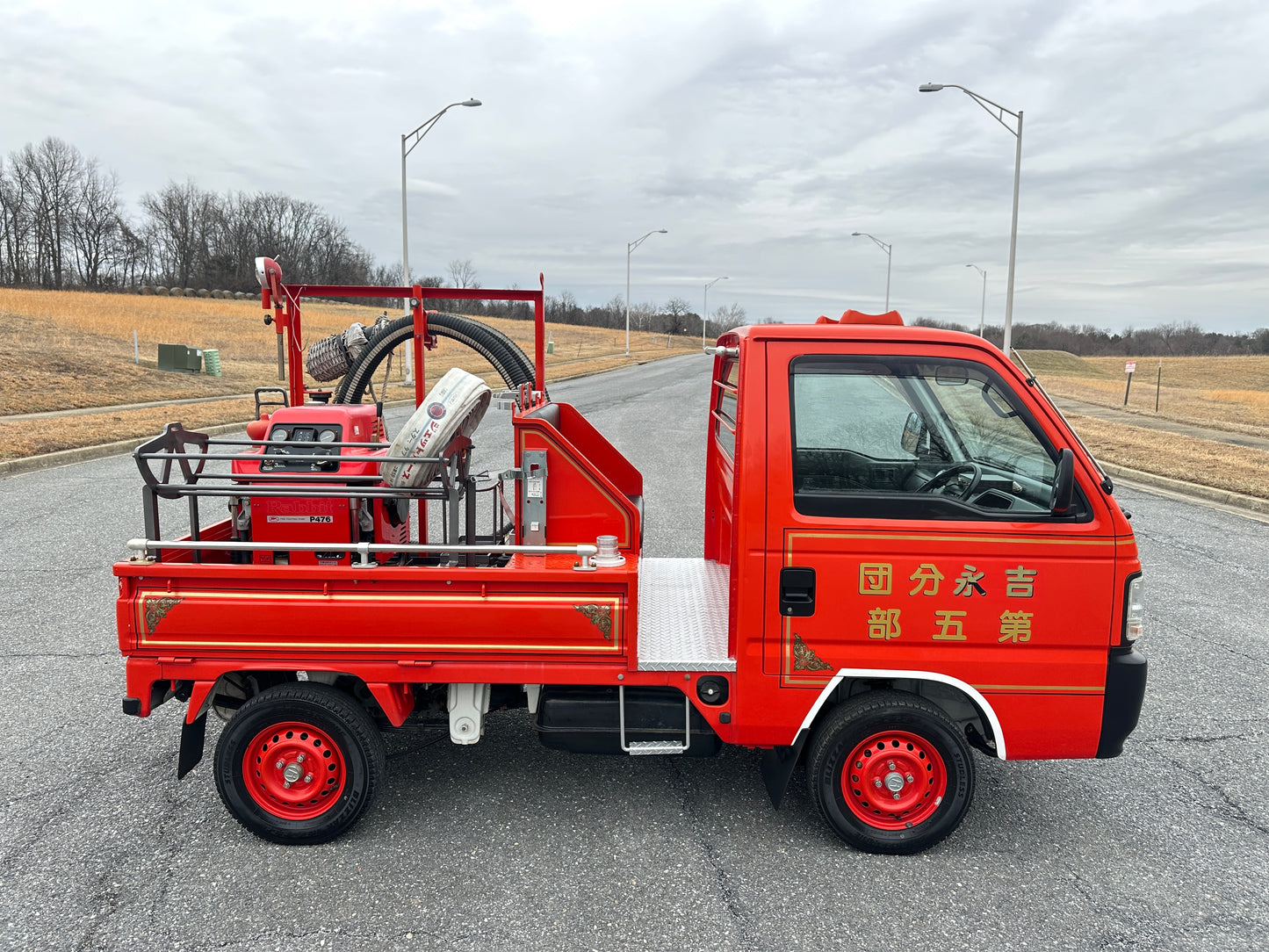 1997 HONDA ACTY SDX FIRE TRUCK - 4WD - FULLY EQUIPPED - 2,577 Miles — LOT#842