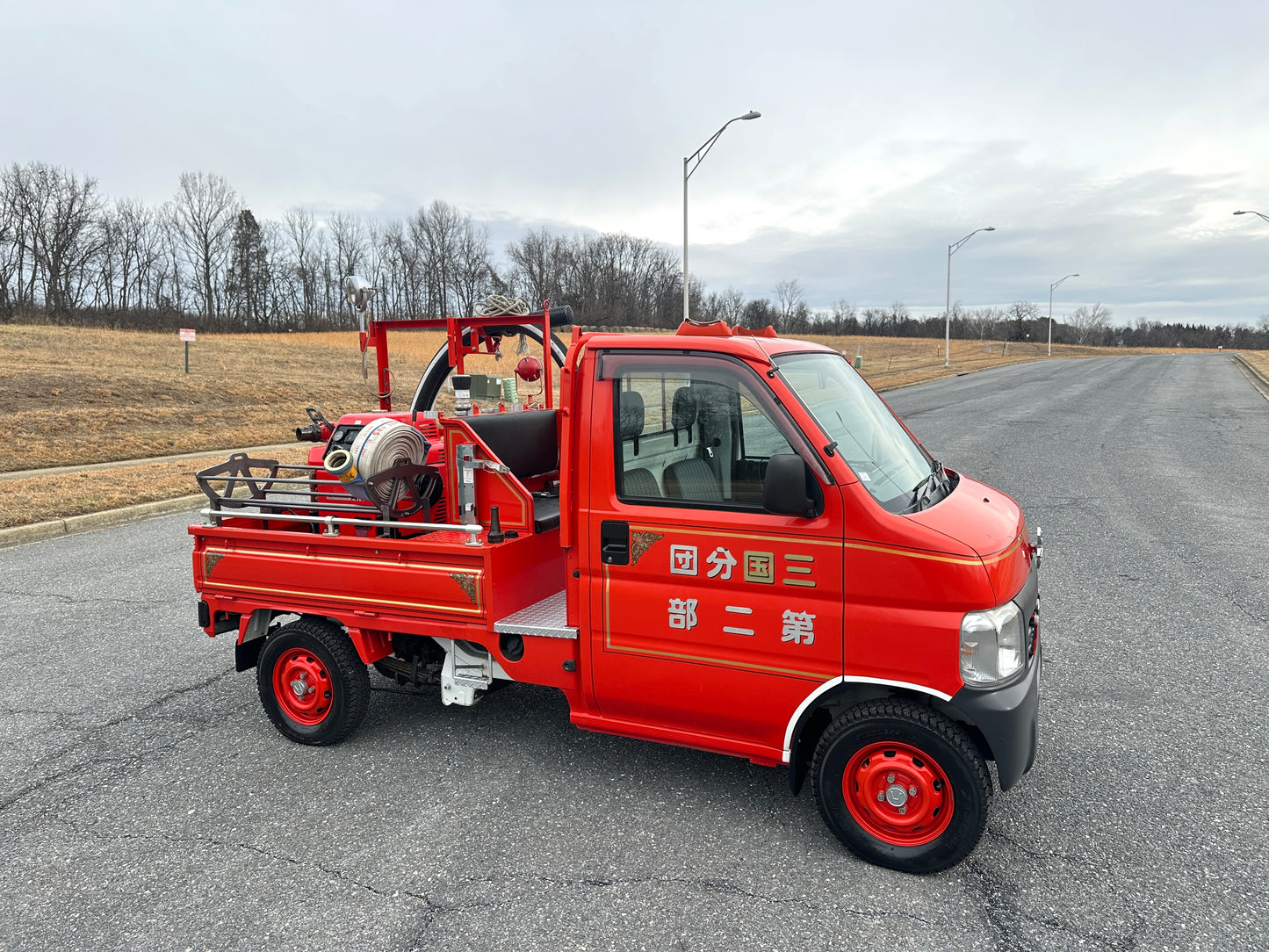 1999 HONDA ACTY SDX  FIRE TRUCK - 4WD - FULLY EQUIPPED - 9,716 Miles — LOT#836