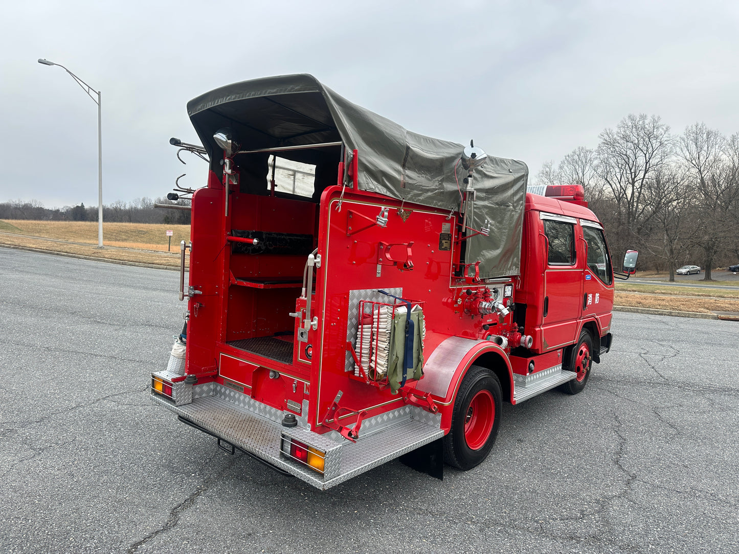 1999 MITSUBISHI CANTER FE53EB JAPANESE FIRE TRUCK - DIESEL - 13k Miles — LOT#723