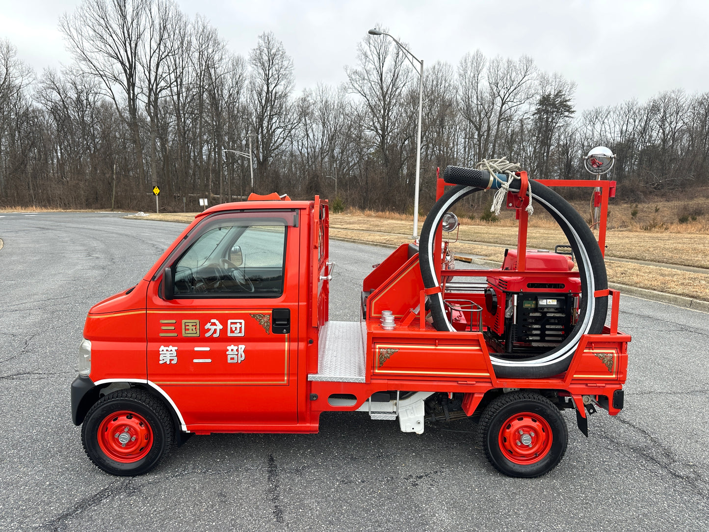 1999 HONDA ACTY SDX  FIRE TRUCK - 4WD - FULLY EQUIPPED - 9,716 Miles — LOT#836