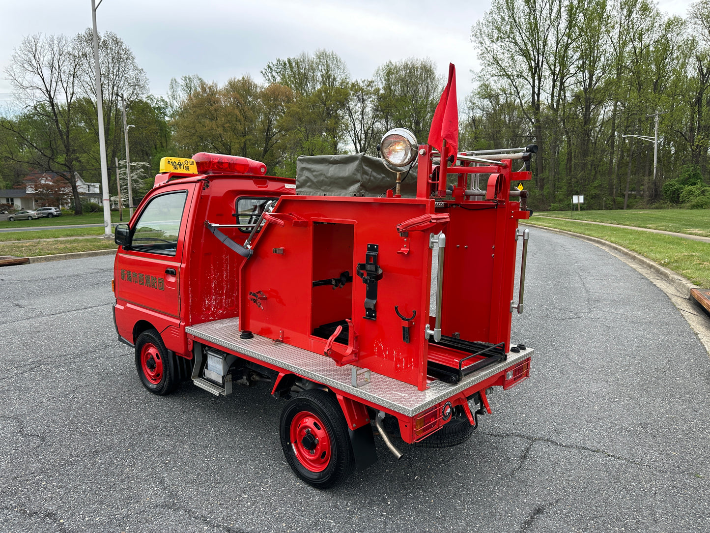 1994 MITSUBISHI MINICAB FIRE TRUCK V-U42T - 4,188 MILES — LOT#766
