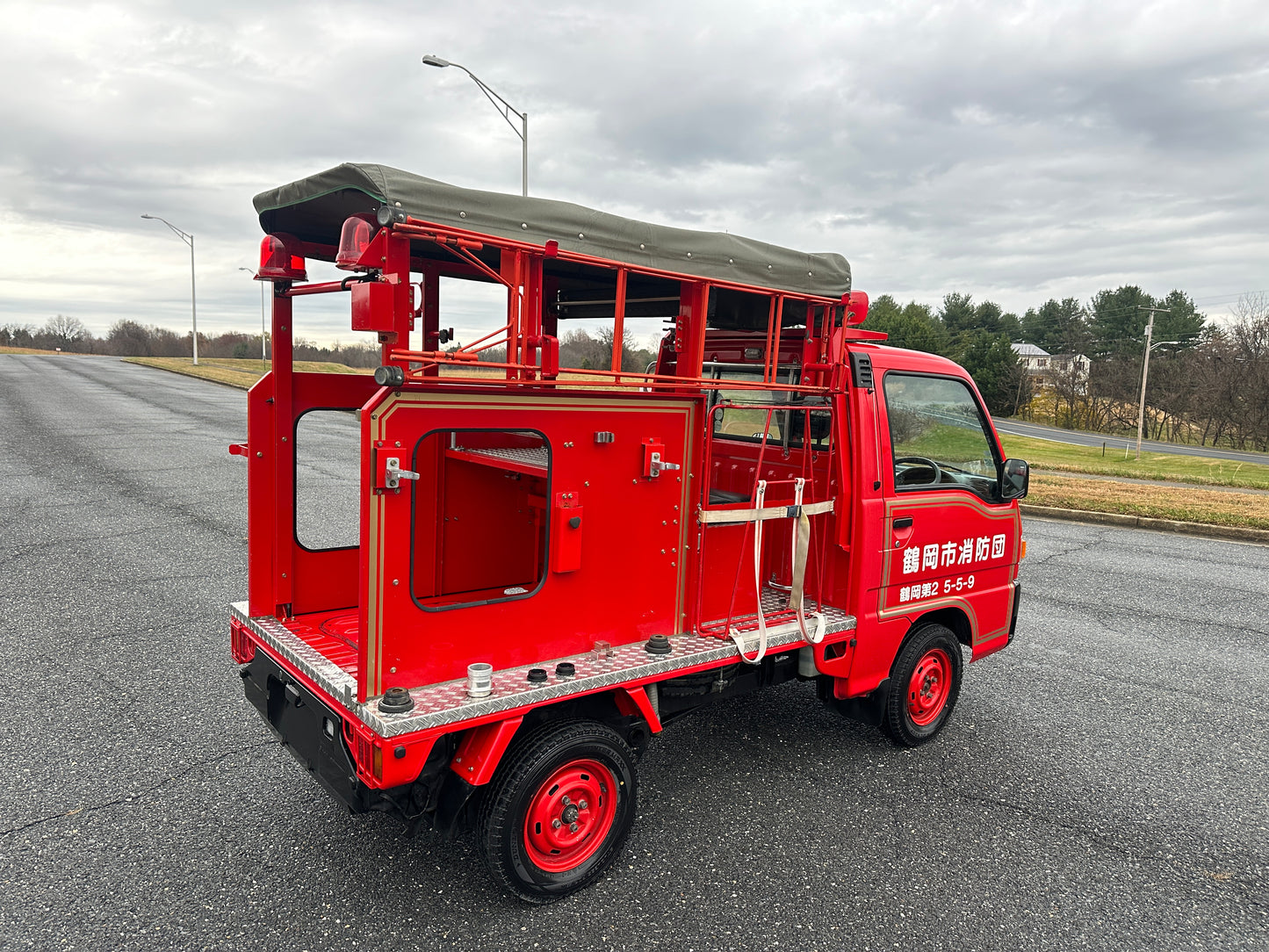 1995 SUBARU SAMBAR FIRE TRUCK 4WD - 3,278 MILES — LOT#717