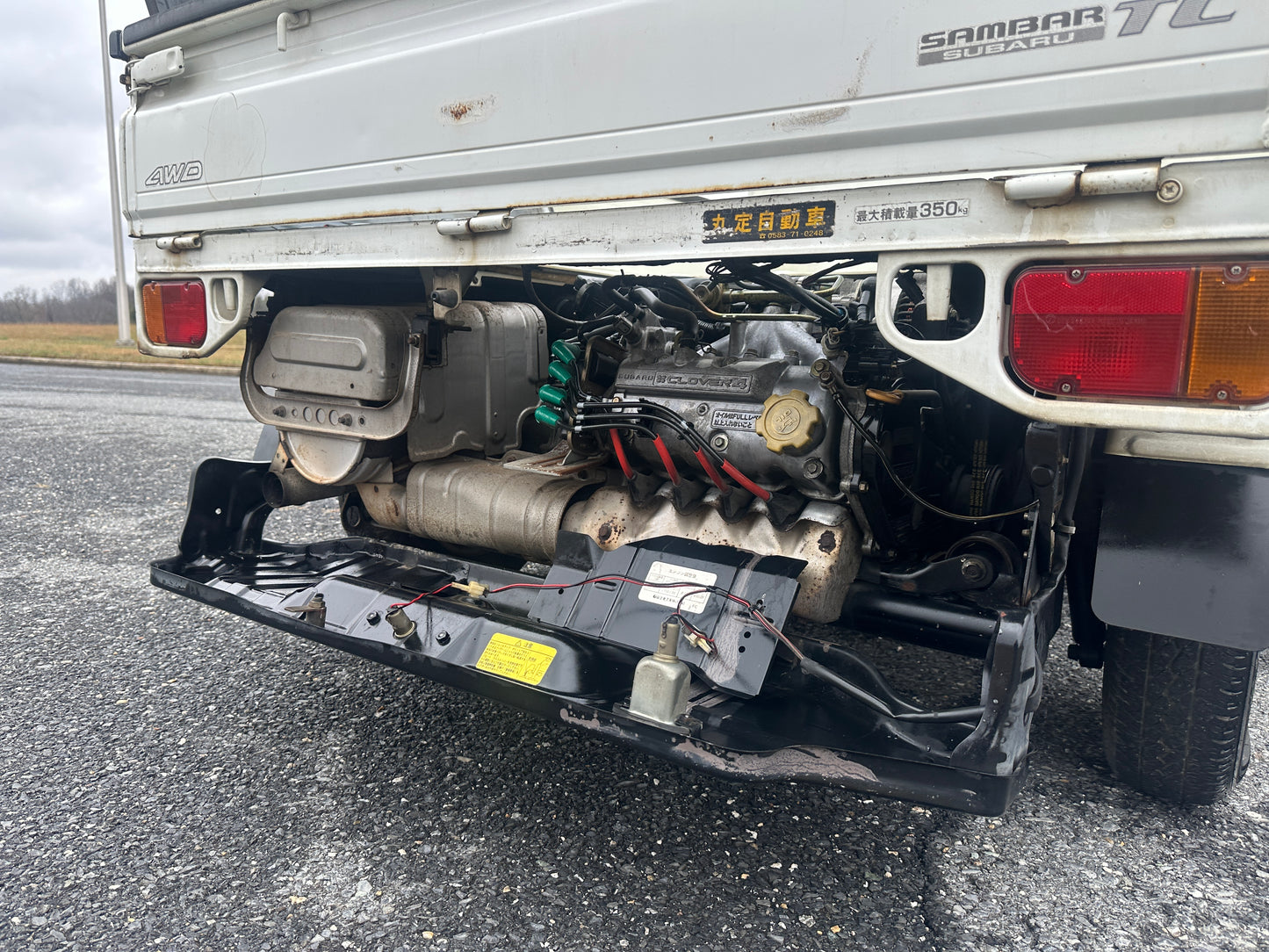 1999 SUBARU SAMBAR 4WD - FUEL INJECTED - A/C - ONLY 29K MILES — LOT#681