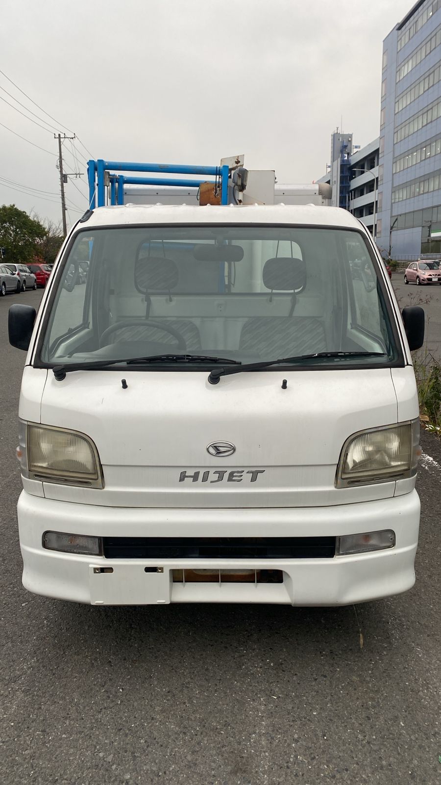 VERY RARE! 2001 DAIHATSU HIJET AERIAL WORK PLATFORM TRUCK 4WD - PTO OPERATED AICHI BOOM WITH STABILIZERS