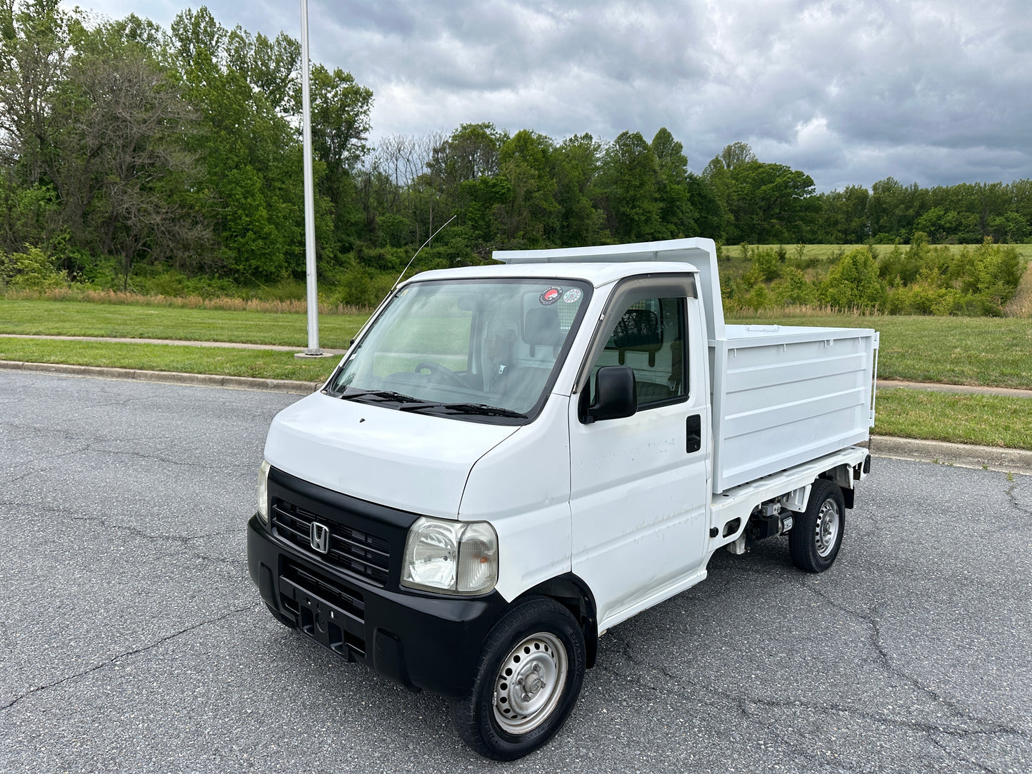 1999 HONDA ACTY SDX HIGH SIDE DUMP 4WD —— 28,957 MILES - FUEL INJECTION - A/C - AIRBAG - POWER STEERING — LOT#837